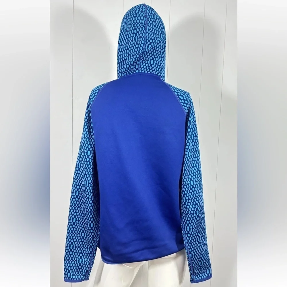 Nike Womens Blue Therma-fit Pullover Hoodie Sweater Size Medium M